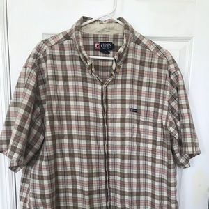 Men’s XXL Chaps Short Sleeve Button Down